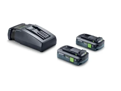 Napájecí sada Festool 18V se dvěma akumulátory TBX 4,0 Ah a rychlonabíječkou TCL 6