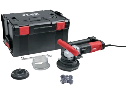 Sanační bruska FLEX RE 16-5 115 Kit FK-S s frézovací hlavou, příslušenstvím a kufrem L-BOXX