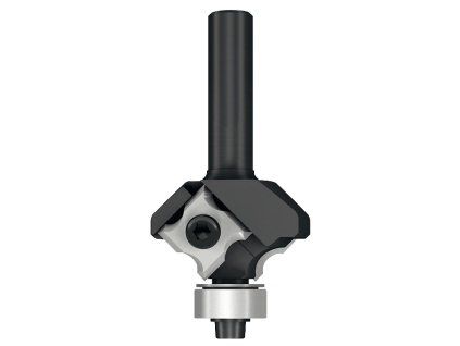 Radiusová žiletková fréza s vodicím ložiskem pro zaoblení hran (IGM F062, stopka 8 mm).
