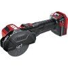 Detail odsávání prachu a připojení adaptéru u aku minibrusky FLEX LBE 76 12-EC C