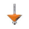 CMT C936 úhlová fréza s kopírovacím ložiskem, stopka 8 mm – produktová fotografie (oranžová řada CMT Orange Tools).