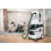 Festool Sanační bruska RG 130 ECI Plus RENOFIX v kombinaci a vysavačem a odlučovačem.