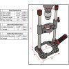 Milescraft vrtací stojan s objímkou 43 mm parametry