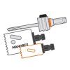 Mandrex | Unašeč MX200022B – pro krátké bimetalové děrovky